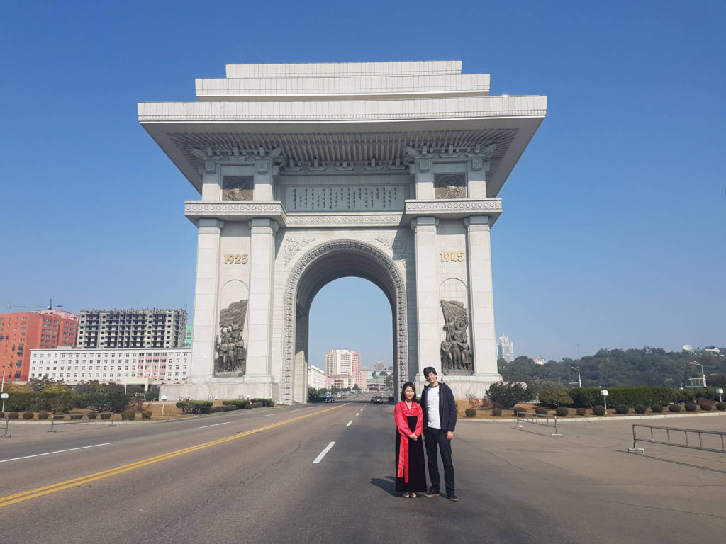Arch of triumph - Triumfbuen i Pyongyang Nordkorea