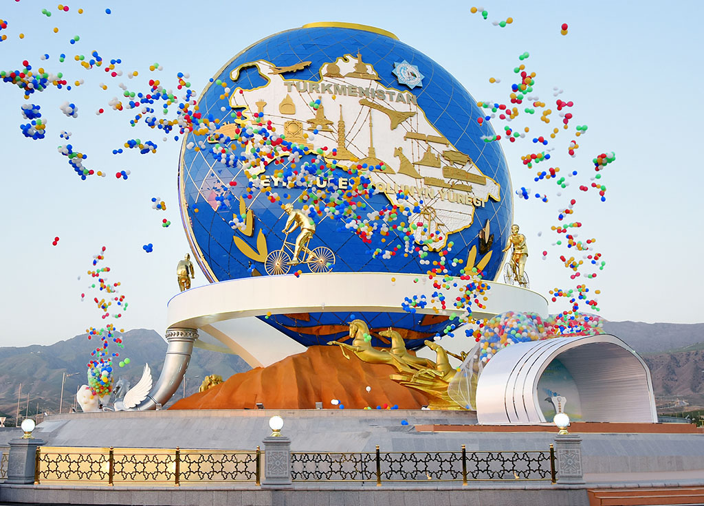 Bicycle Monument in Ashgabat