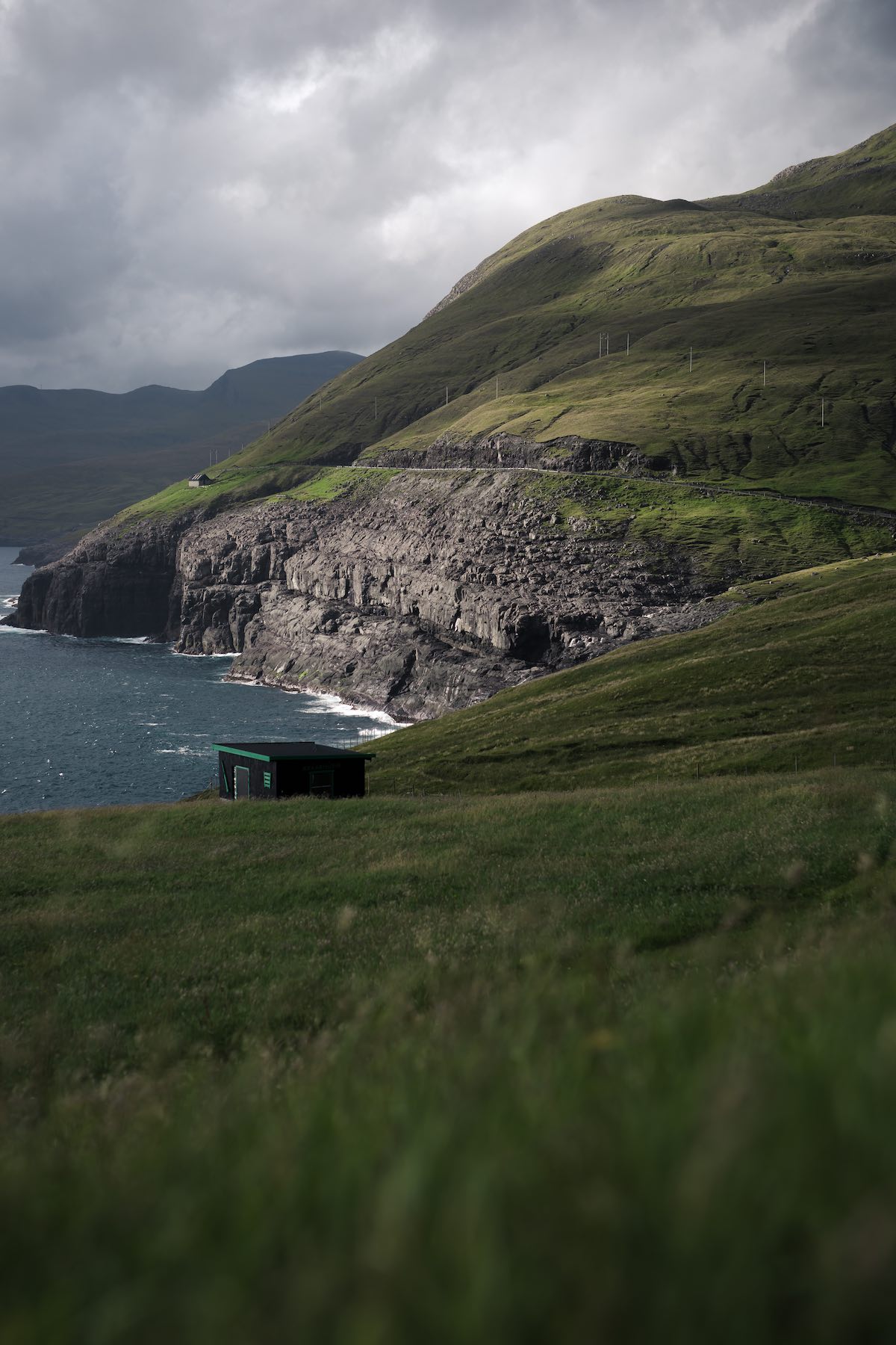 Lille færøsk hus med udsigt